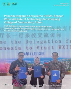 Kerjasama Internasional UINSSC dengan Wuxi Institute of Technology dan Zhejiang College of Construction, China.