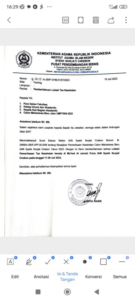 LOKASI TES KESEHATAN UNTUK MAHASISWA BARU UMPTKIN 2023