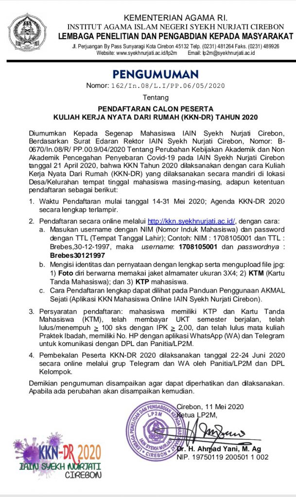 Selama Pandemi Kegiatan KKN Akan Dilaksanakan Dengan Sistem Online, Simak Jadwal dan Sistemnya!