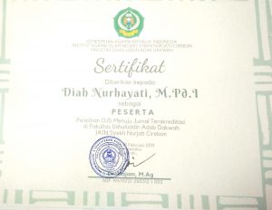 Undangan Pelatihan Pengelolaan Jurnal