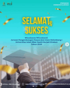 Selamat & Sukses Wisuda dan Wisudawati Jurusan Pengembangan Masyarakat Islam Gelombang 1 Tahun 2025
