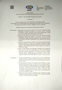 Hasil Visitasi Jurusan Pengembangan Masyarakat Islam (PMI0 Akhirnya Keluar