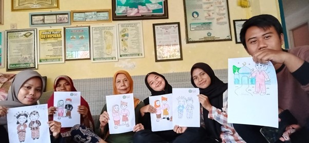 PPL Melakukan Kegiatan Mewarnai bersama lansia Di Panti Wreda Siti Khadijah : : Menciptakan Kebahagiaan dan Hubungan yang Akrab.